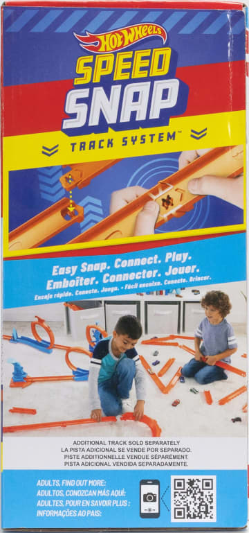 Hot Wheels Track Creator Tor wyścigowy Trzy pętle + samochód w skali 1:64 Zestaw Zabawka 4+