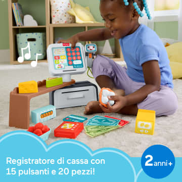 Fisher-Price Ridi E Impara Registratore Di Cassa Elettronico Per L'Apprendimento Dei Bambini, Versione Multilingue