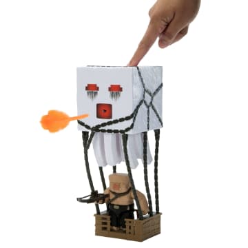 Minecraft Explosieve Aanval Met Ghast, Set Actiefiguren Met Licht, Geluid En Meer, Geïnspireerd Op De Film