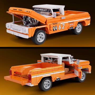 Mattel Brick Shop Hot Wheels Custom '62 Chevy Pickup oyuncağı seti