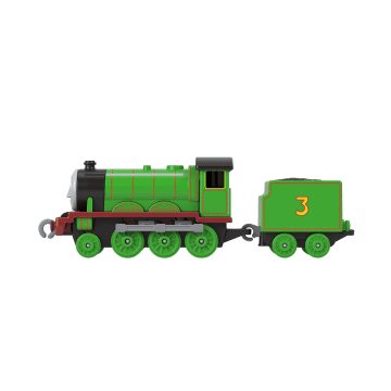 Thomas & Friends By Fisher-Price Large Die-Cast Henry Engine, Push-Along Toy Train & Cargo Car