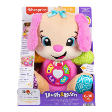 Peluche Musicale Sis Smart Stages Fisher-Price Ridi E Impara Rosa, Giocattolo Musicale Per L'Apprendimento Per Neonati, Versione Multilingue