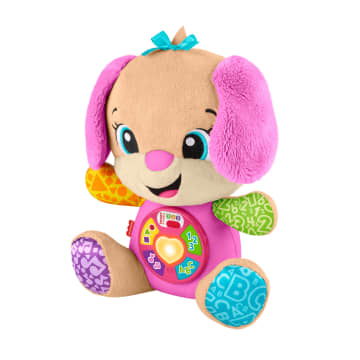 Juguete De Aprendizaje Musical Perrita Con Smart Stages De Laugh & Learn De Fisher-Price, Peluche Rosa Para Bebés En Versión Multilingüe