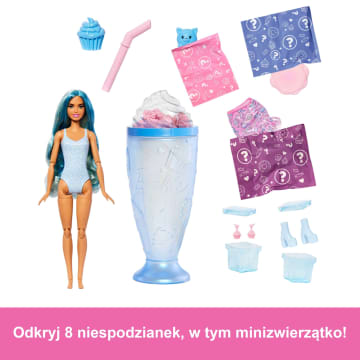 Barbie Pop Reveal Seria Stylowy deser Lalka, figurka zwierzątka i akcesoria Zestaw niebieski Zabawka 3+ - Bild 2 von 5