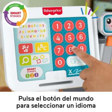 Caja Registradora Para Contar Y Comprar Laugh & Learn De Fisher-Price, Juguete De Aprendizaje Para Niñas Y Niños Pequeños, Versión Multilingüe