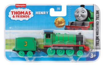Thomas & Friends By Fisher-Price Large Die-Cast Henry Engine, Push-Along Toy Train & Cargo Car