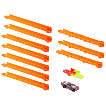 Pack De Iniciación Con Coche Y Pista De Track Creator De Hot Wheels Con Un Vehículo De Juguete A Escala 1:64 Y 3M De Pista Speed Snap - Image 3 of 6