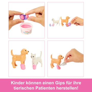 Barbie Gute Besserung“ Tierkrankenstation-Spielset Aus Modepuppe Mit Rosa Gefärbten Haaren, Tierarzt-Möbeln Und Mehr Als 10 Zubehörteilen - Image 2 of 5