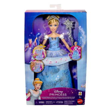 Muñeca De Moda Cenicienta Con Vestido De Baile Encantado De Disney Princesas Con Luces Y Sonidos, Inspirada En La Película
