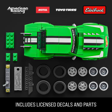 Mattel Brick Shop Hot Wheels Custom ’68 Camaro Building Toy Kit (289 Pieces), For Collectors - Image 4 of 6