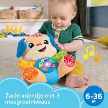 Fisher-Price Leerplezier Meegroeispeelgoed Puppy, Muzikale Knuffel Voor Baby's, Leerzaam Speelgoed, Meertalige Versie - Image 2 of 6