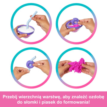 Barbie Pop Reveal Seria Stylowy deser Lalka, figurka zwierzątka i akcesoria Zestaw fioletowy Zabawka 3+ - Imagen 3 de 6