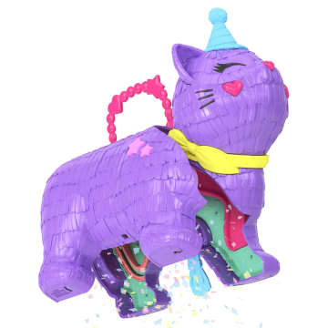 Polly Pocket Gattino Delle Feste, Playset Con 2 Mini Bambole, 23 Accessori A Sorpresa, Tra Cui Cuccioli, Festa Di Compleanno Con Giro Sulla Ruota Panoramica - Image 4 of 6