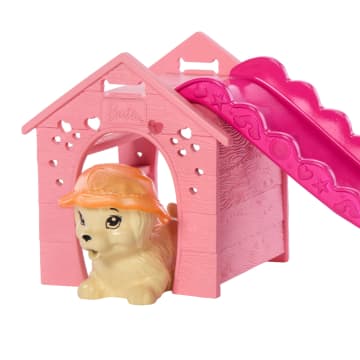 Bebek, Havuz, Kaydıraklı Köpek Kulübesi, 2 Evcil Hayvan Figürü Ve 6 Aksesuarla Barbie Köpekçikle Havuz Partisi Oyun Seti - Image 5 of 6