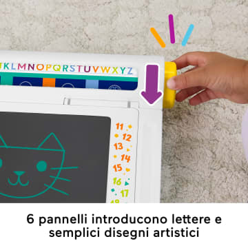 Fisher-Price Postazione Impara E Scarabocchia, Tablet Ordinato Per Disegno E Scrittura Con Schermo Lcd Per Bambini - Image 4 of 6