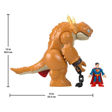 Işıklı, Sesli Ve Hareketli Fisher-Price Imaginext Superman Canavar Oyuncağı Ve Aksiyon Figürü - Image 4 of 6