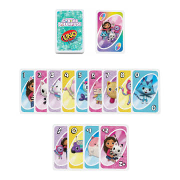 UNO Junior Gabby's Dollhouse Kartenspiel Für Kinder, Eltern Und Familienabende