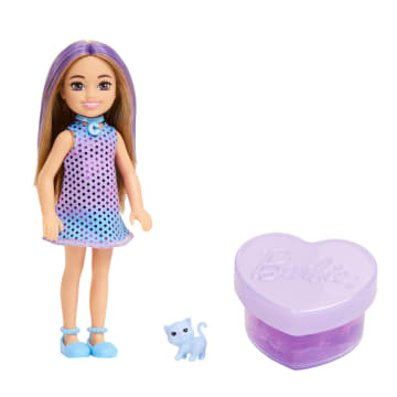 Barbie Party Unboxed Glam Party Chelsea Stylowe przygotowania Lalka i akcesoria Zestaw Zabawka 3+ Mix