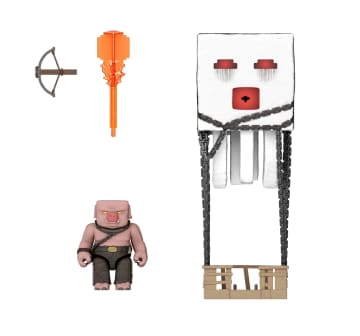 Minecraft Explosieve Aanval Met Ghast, Set Actiefiguren Met Licht, Geluid En Meer, Geïnspireerd Op De Film