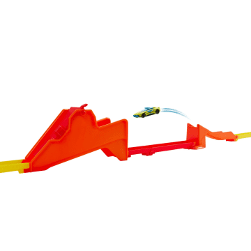 Hot Wheels Action Hot Ones Kaskaderski skok Tor wyścigowy Zestaw + 1 samochód w skali 1:64 Zabawka 3+ - Image 6 of 7