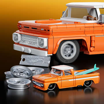4台セット　ホットウィール　CUSTOM '62 CHEVY PICKUP Hot Wheels Elite Serisi Custom '62 Chevy Pickup Araba Yapım Seti