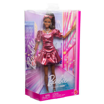Barbie Deluxe Style Lalka modowa #6 Koralowa sukienka bombka Zabawka 4+ - Image 6 of 6