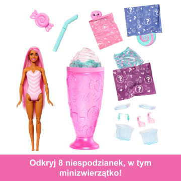 Barbie Pop Reveal Seria Stylowy deser Lalka, figurka zwierzątka i akcesoria Zestaw różowy Zabawka 3+ - Image 2 of 5
