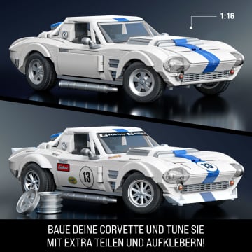 Mattel Brick Shop Hot Wheels Custom Corvette Grand Sport Bauset (918 Teile), Für Sammler - Image 3 of 6