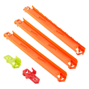 Pack De Circuito De Rectas De Track Creator De Hot Wheels Con 91,5Cm De Pistas Speed Snap Y DOS Adaptadores
