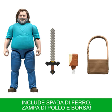 Minecraft Action Figure Di Steve E Accessori, Set Di Giocattoli Da 10 Cm Ispirato A Un Film Minecraft