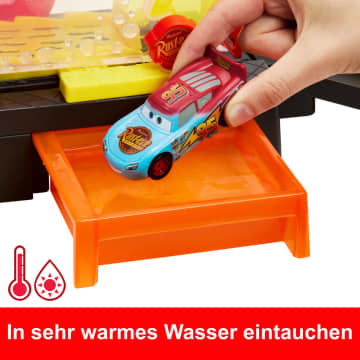Disney Pixar Cars Autowaschanlagen-Spielset Für Rennwagen Und Lightning Mcqueen Mit Farbwechseleffekt - Imagen 4 de 6