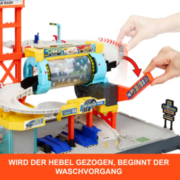 Matchbox Spielset Rotierende Waschstraße“ Mit Die-Cast-Corvette Und Abschleppwagen