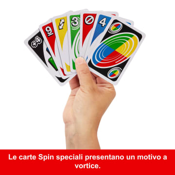 UNO Spin, Gioco Di Carte Per Bambini, Adulti E Famiglie, Gioco Classico Con Spinner