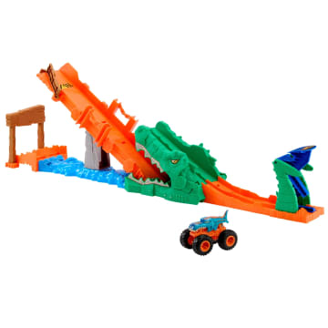 HOT WHEELS Monster Trucks Timsahı Devir Oyun Seti | Mattel