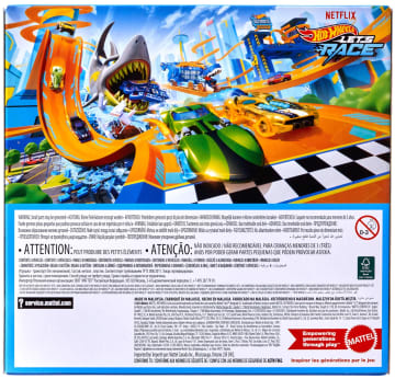 Hot Wheels Let's Race 8Er-Pack, Set Aus 8 Spielzeugautos Im Maßstab 1:64 Aus Der Netflix-Serie (Stile Können Abweichen.)