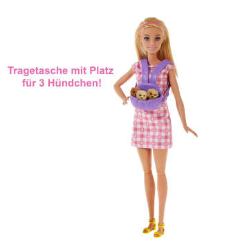 Barbie Puppe (Blond) Mit Hund & Welpen, Set Inkl. Zubehör - Image 5 of 6