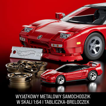 Mattel Brick Shop Klocki Hot Wheels Elite Series ’90 Acura NSX Samochód do zbudowania 876 elementów Zabawka Zestaw konstrukcyjny dla kolekcjonerów - Imagen 5 de 6