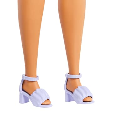Barbie Fashionistas Lalka #240 Brązowe włosy i sukienka zielona kratka Zabawka 3+