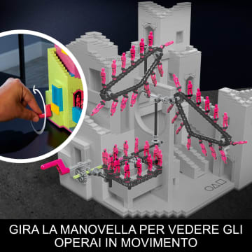 Kit Giocattolo Da Costruire Con Action Figure MEGA Squid Game La Scala (1707 Pezzi) Per Collezionisti
