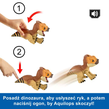 Jurassic World Aquilops Dolores Tryb obrony Figurka dinozaur Zabawka interaktywna 4+