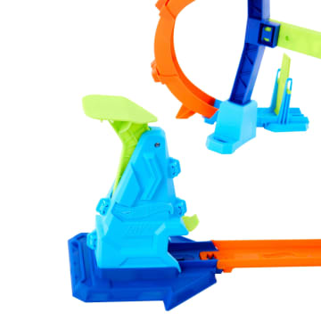 Hot Wheels Stunttracks Sprung Durch Die Spirale Trackset Und Spielzeugauto Im Maßstab 1:64, Track-Schnellstecksystem - Imagen 3 de 6