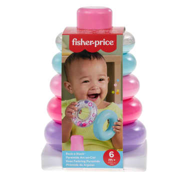 Fisher-Price-Pyramide Arc-En-Ciel-Jouet D’Éveil À Empiler Pour Bébés