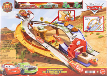 Disney Pixar Cars Radiator Springs Rennen & Retten Rettungsweg-Rennstrecke Spielset Mit 4 Spielzeugautos