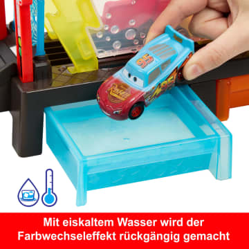 Disney Pixar Cars Autowaschanlagen-Spielset Für Rennwagen Und Lightning Mcqueen Mit Farbwechseleffekt - Imagen 5 de 6