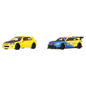 Hot Wheels Premium Car Culture Spoon Honda 2-Pack, 1:64 Scale Toy Cars For The Adult Collector