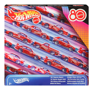 Hot Wheels Silver Series Mattel 80-lecie Samochodziki 8-pak Lata 80/90 Samochody dla dzieci Zestaw 3+
