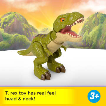Fisher-Price Imaginext Jurassic World Rebirth Tyrannosaurus Rex Dinosaur Action Figure With Motion - Image 2 of 6