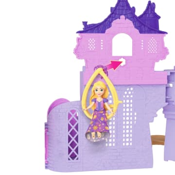 Casa De Muñecas Storytime Stackers De Rapunzel De Disney Princesas Con Muñeca Pequeña, Figura De Pascal Y Siete Accesorios