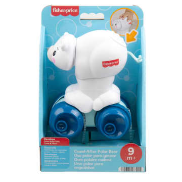 Fisher-Price Miś polarny Raczkuj za mną Zabawka do nauki raczkowania dla niemowląt 9 mies. +