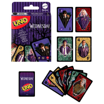 UNO Mercoledì, Gioco Di Carte Per Bambini, Adulti E Famiglie, Giocattolo Da Collezione Ispirato Alla Serie